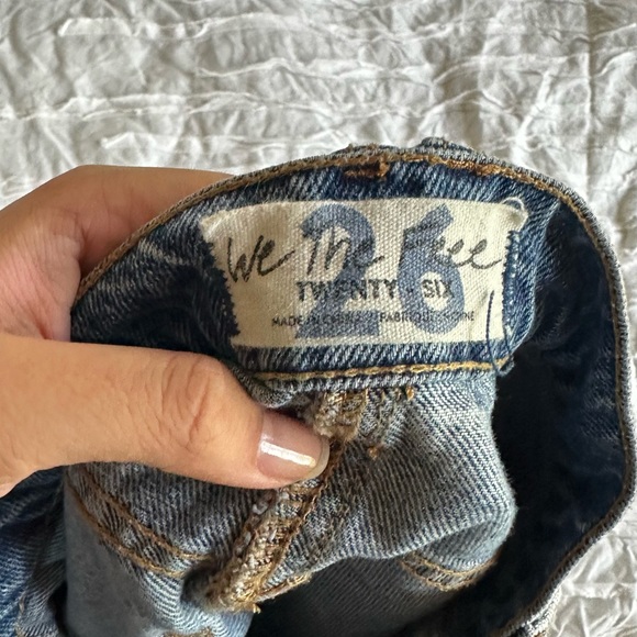 Free People We The Free Denim Mini Skirt Size 26 - Picture 3 of 3